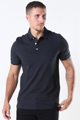 PAULOS POLO SS Dark Grey Melange SLIM FIT - MELANGE