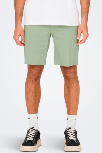 Mark Cotton Linen Shorts Moonstruck