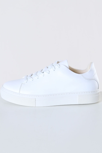 SLHDAVID CHUNKY LEATHER TRAINER B NOOS White