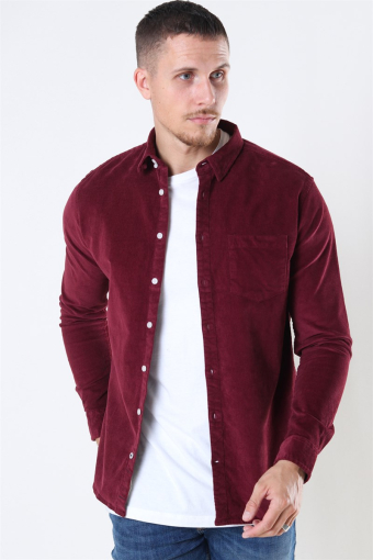 Johan Corduroy Overshirt Bordeaux