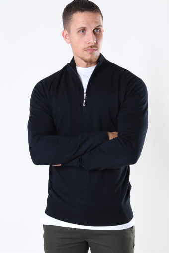 Argento Half Zip Strik Black