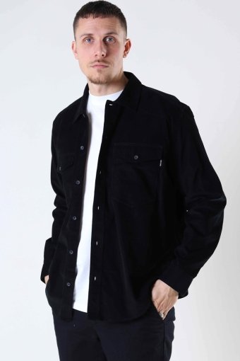 ANDY LS RELAXED CORD SHIRT Black