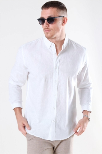 Cotton Linen Shirt White