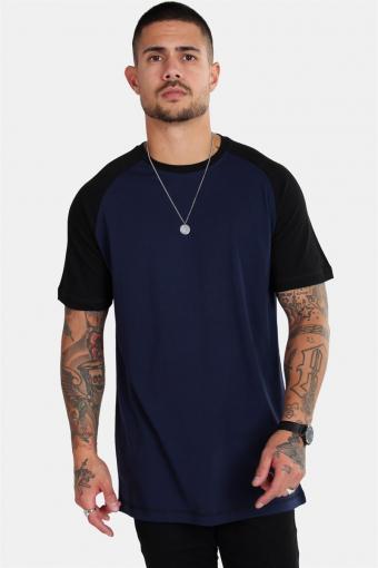 Raglan T-shirt Blue Navy/Black