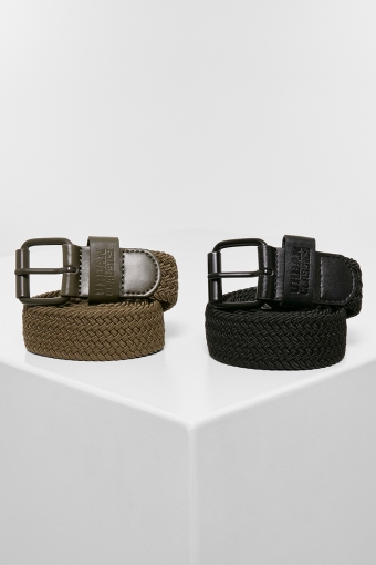 Elastic Belt Set Black/olive