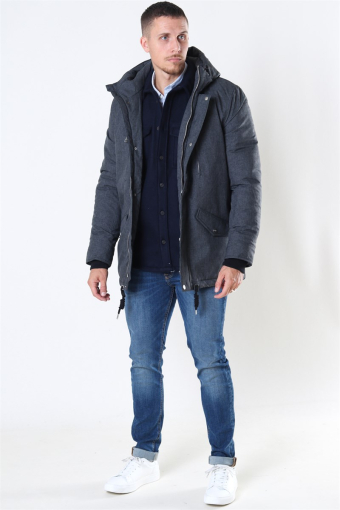 Anders Parka Jakke Charcoal Mix