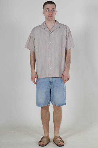 Edge Denim Shorts  Light Blue Denim