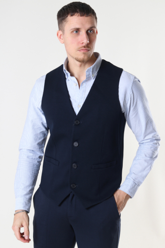 Milano Jersey Waistcoat Navy