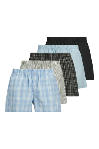 Milano Woven Boxers 5 Pack Poppy Seed