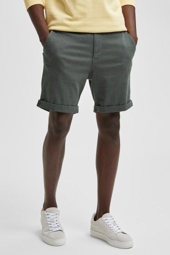 SLHCOMFORT-LUTON FLEX SHORTS W NOOS Agave Green MIXED WITH BLACK