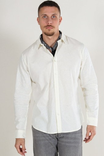 Cotton Linen Shirt Ecru