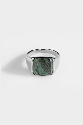 Ring Verde Signature Green Marble Silver