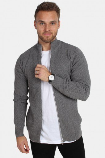 Carlo Zip Knit Anthracite
