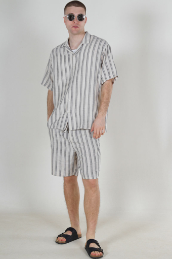 Jaiden Enzo Stripe Resort Shorts Moonbeam