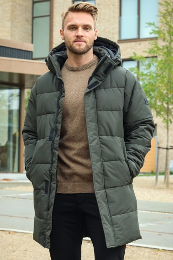 Only & Sons varsity bomber jacket in green