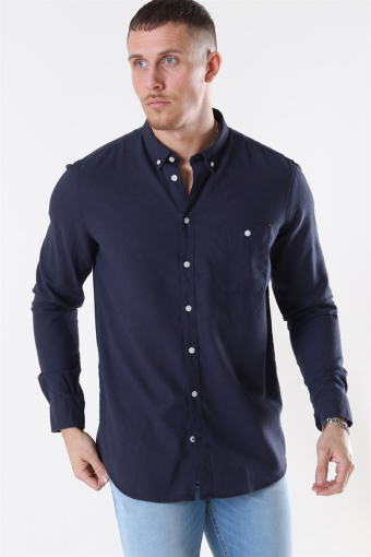 Johan Linen Shirt Navy