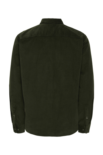 Michael Regular Fit Stretch Cord Shirt LS Rosin