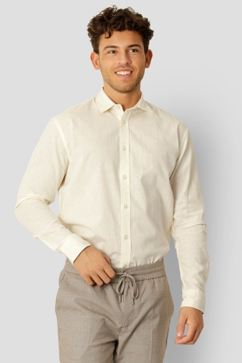 Cotton Linen Shirt Ecru