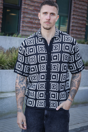 Bart Relax SS Knit Shirt Black