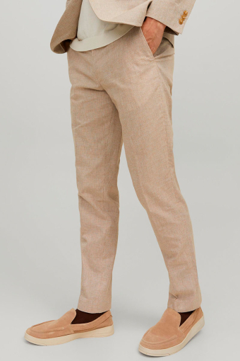 Riviera Linen Trousers Petrified Oak