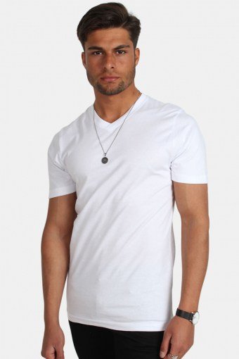 Uni Fashion V T-shirt Hvid