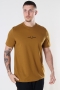 Fred Perry EMBROIDERED T-SHIRT 644 DARK CARAMEL