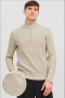 Jack & Jones PERFECT KNIT HALF ZIP Island Fossil