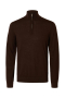 Selected Tray LS Merino Knit Half Zip Demitasse