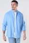 Allan China Linen Shirt SKY BLUE